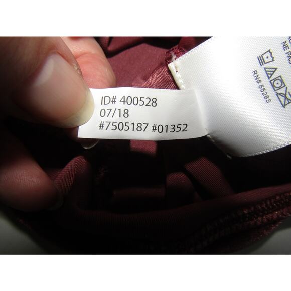 Express Small Women’s Velvet Burgundy Long Sleeve Bodysuit Surplice Top - Picture 5 of 7